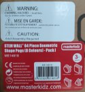 Masterkidz MASTERKIDZ Zestaw Kołeczki w kształcie figur geometrycznych 64szt do tablic STEM