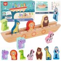 Tooky Toy TOOKY TOY Drewniana Układanka Łamigłówki dla Dzieci Noe i Zwierzęta