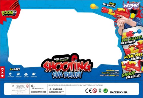 Woopie WOOPIE Zestaw Pistolet Karabin Na Piankowe Kulki + Maska Dla Dzieci Wyrzutnia Automatyczna 11 el. Woopie WOOPIE Zestaw Pistolet Karabin Na Piankowe Kulki + Maska Dla Dzieci Wyrzutnia Automatyczna 11 el.