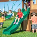 Backyard Discovery BACKYARD DISCOVERY Drewniany Plac Zabaw Lakewood Huśtawki Zjeżdżalnia Domek