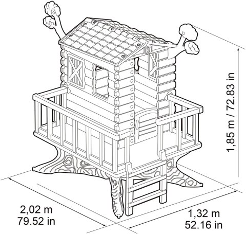 Feber FEBER Domek na Drzewie Ogrodowy dla Dzieci House on The Tree Feber FEBER Domek na Drzewie Ogrodowy dla Dzieci House on The Tree