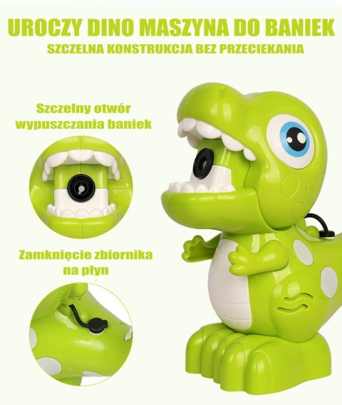 Woopie WOOPIE Maszyna Dinozaur do Robienia Baniek Mydlanych dla Dzieci Woopie WOOPIE Maszyna Dinozaur do Robienia Baniek Mydlanych dla Dzieci