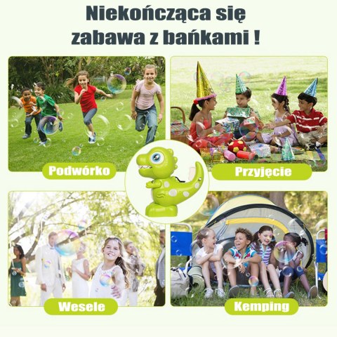 Woopie WOOPIE Maszyna Dinozaur do Robienia Baniek Mydlanych dla Dzieci Woopie WOOPIE Maszyna Dinozaur do Robienia Baniek Mydlanych dla Dzieci