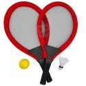 Woopie WOOPIE Duże Rakietki do Tenisa Badminton dla Dzieci Zestaw + Piłka Lotka