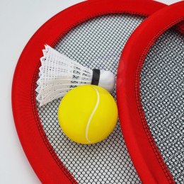 Woopie WOOPIE Duże Rakietki do Tenisa Badminton dla Dzieci Zestaw + Piłka Lotka