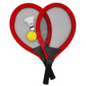 Woopie WOOPIE Duże Rakietki do Tenisa Badminton dla Dzieci Zestaw + Piłka Lotka