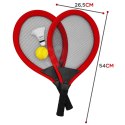 Woopie WOOPIE Duże Rakietki do Tenisa Badminton dla Dzieci Zestaw + Piłka Lotka
