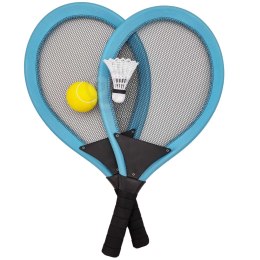 Woopie WOOPIE Duże Rakietki do Tenisa Badminton dla Dzieci Zestaw + Piłka Lotka