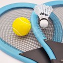 Woopie WOOPIE Duże Rakietki do Tenisa Badminton dla Dzieci Zestaw + Piłka Lotka