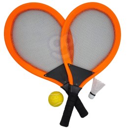 Woopie WOOPIE Duże Rakietki do Tenisa Badminton dla Dzieci Zestaw + Piłka Lotka