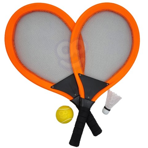 Woopie WOOPIE Duże Rakietki do Tenisa Badminton dla Dzieci Zestaw + Piłka Lotka Woopie WOOPIE Duże Rakietki do Tenisa Badminton dla Dzieci Zestaw + Piłka Lotka