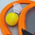 Woopie WOOPIE Duże Rakietki do Tenisa Badminton dla Dzieci Zestaw + Piłka Lotka