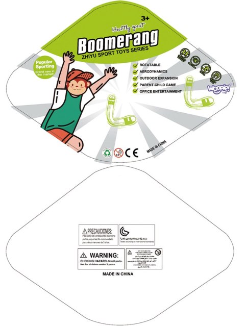 Woopie WOOPIE Gra Zręcznościowa Rzut Boomerangiem Woopie WOOPIE Gra Zręcznościowa Rzut Boomerangiem