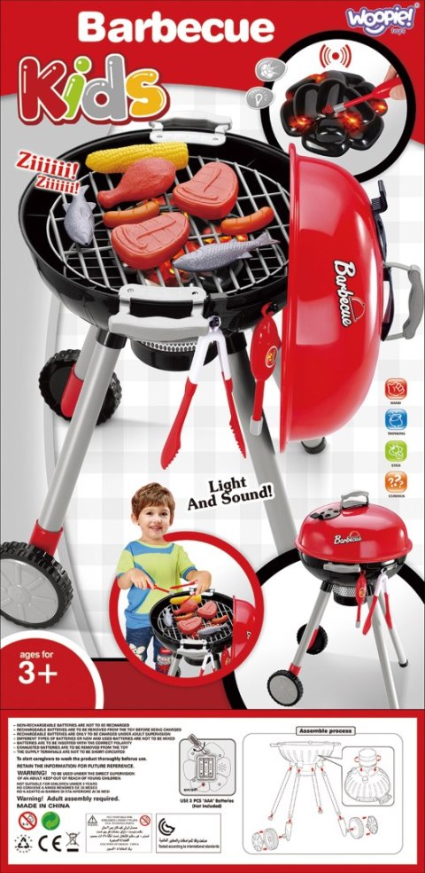 Woopie WOOPIE Grill dla Dzieci ze Światłem i Dźwiękiem + Akc. Woopie WOOPIE Grill dla Dzieci ze Światłem i Dźwiękiem + Akc.