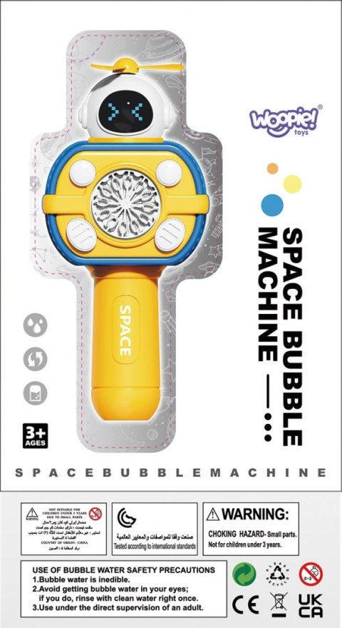 Woopie WOOPIE Maszyna Astronauta do Robienia Baniek Mydlanych Różowy Woopie WOOPIE Maszyna Astronauta do Robienia Baniek Mydlanych Różowy