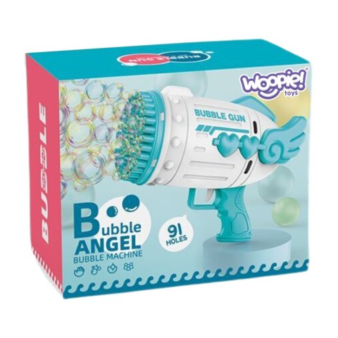 Woopie WOOPIE Pistolet do Robienia Baniek Mydlanych 91 Otworów Niebieski Woopie WOOPIE Pistolet do Robienia Baniek Mydlanych 91 Otworów Niebieski