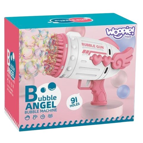 Woopie WOOPIE Pistolet do Robienia Baniek Mydlanych 91 Otworów Różowy Woopie WOOPIE Pistolet do Robienia Baniek Mydlanych 91 Otworów Różowy