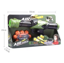 Woopie WOOPIE Pistolet na Piłki Kulki Piankowe Wyrzutnia Automatyczna 9 el.