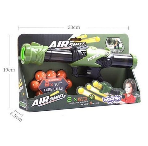 Woopie WOOPIE Pistolet na Piłki Kulki Piankowe Wyrzutnia Automatyczna 9 el. Woopie WOOPIE Pistolet na Piłki Kulki Piankowe Wyrzutnia Automatyczna 9 el.