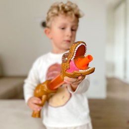 Woopie WOOPIE Pistolet na Piłki Kulki Piankowe i Strzałki Wyrzutnia Automatyczna Dinozaur 22 el.