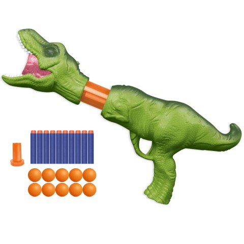 Woopie WOOPIE Pistolet na Piłki Kulki Piankowe i Strzałki Wyrzutnia Automatyczna Dinozaur 22 el. Woopie WOOPIE Pistolet na Piłki Kulki Piankowe i Strzałki Wyrzutnia Automatyczna Dinozaur 22 el.