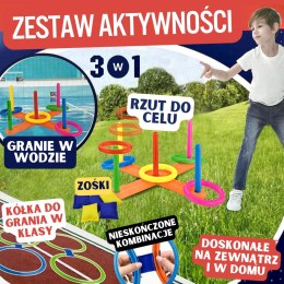 Woopie WOOPIE Zestaw 3w1 Serso Gra w Klasy Cornhole Rzut do Celu Woreczkami