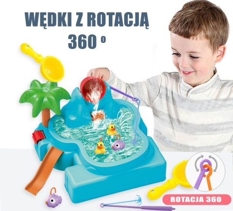 Woopie WOOPIE Stolik Wodny 2w1 Gra Łowienie Rybek Wodospad 6 el. Woopie WOOPIE Stolik Wodny 2w1 Gra Łowienie Rybek Wodospad 6 el.