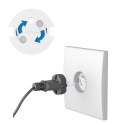 B.O.962/10 Zabezpieczenie do gniazd elektrycznych .Zaślepka rotacyjna 10 szt