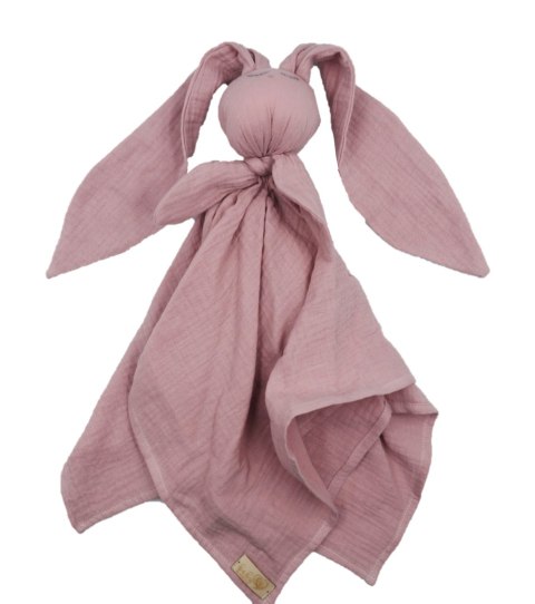 BABY 01082 Pielucha muślinowa Hug Me Bunny brudny róż BABY 01082 Pielucha muślinowa Hug Me Bunny brudny róż