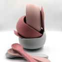 BABY 01137 Miska silikonowa z przyssawką i łyżeczką Rose