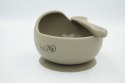 BABY 01178 Miska silikonowa z przyssawką i łyżeczką Sage