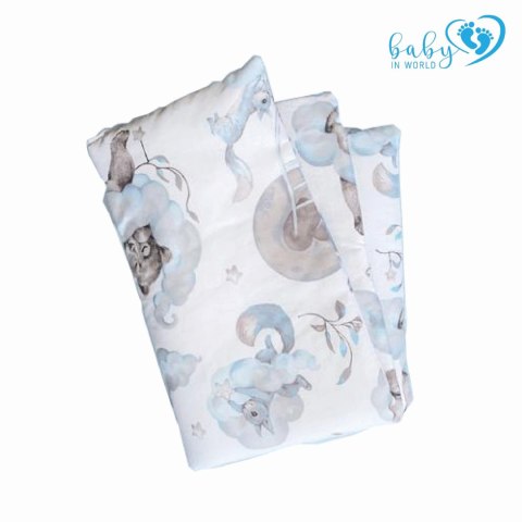 BABY 01623 Kołdra i poduszka 65x75 25x30 Miś Niebieski BABY 01623 Kołdra i poduszka 65x75 25x30 Miś Niebieski