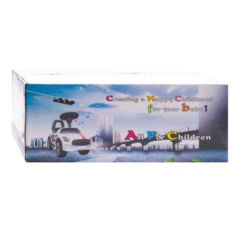BABY MIX 45835 Dziecięcy jeździk z dźwiękiem RACER biały BABY MIX 45835 Dziecięcy jeździk z dźwiękiem RACER biały