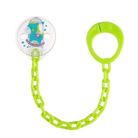 CANPOL 10/889 Łańcuszek do smoczka Toys green CANPOL 10/889 Łańcuszek do smoczka Toys green