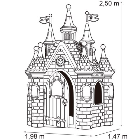 Feber FEBER Ogromny pałac księżniczki Super Palace Domek Ogrodowy Feber FEBER Ogromny pałac księżniczki Super Palace Domek Ogrodowy