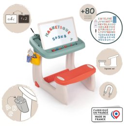 Smoby SMOBY Dwustronne Biurko Ławka Tablica 2w1 + 80 akcesoriów