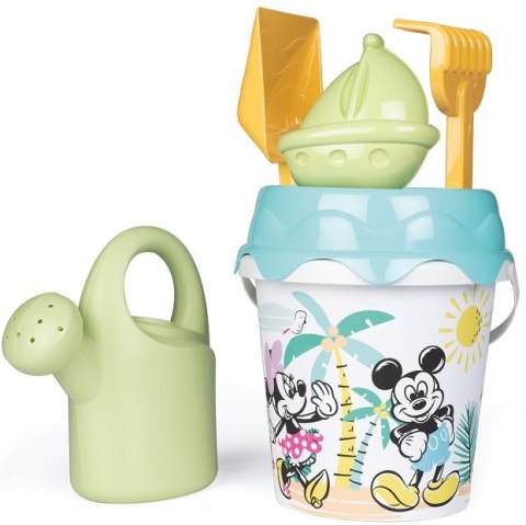 Smoby SMOBY Green Wiaderko Myszka Miki Minnie z akcesoriami do piasku i konewką z bioplastiku Smoby SMOBY Green Wiaderko Myszka Miki Minnie z akcesoriami do piasku i konewką z bioplastiku