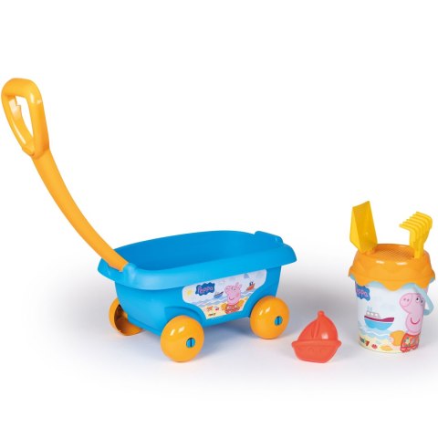 Smoby SMOBY Wózek z Wiaderkiem i Akcesoriami do Piasku Świnka Peppa Smoby SMOBY Wózek z Wiaderkiem i Akcesoriami do Piasku Świnka Peppa