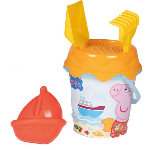 Smoby SMOBY Wózek z Wiaderkiem i Akcesoriami do Piasku Świnka Peppa Smoby SMOBY Wózek z Wiaderkiem i Akcesoriami do Piasku Świnka Peppa