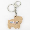 Viga Toys VIGA PolarB Drewniany Breloczek Biały Miś Brelok