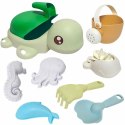 Woopie Let's Go Green WOOPIE GREEN Zestaw 2w1 do Piasku i Wanny Żółwik 8 el. BIODEGRADOWALNY ORGANICZNY MATERIAŁ