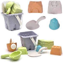 Woopie Let's Go Green WOOPIE GREEN Zestaw do Piasku w Wiaderku Wieża 8 el. BIODEGRADOWALNY ORGANICZNY MATERIAŁ