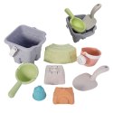 Woopie Let's Go Green WOOPIE GREEN Zestaw do Piasku w Wiaderku Wieża 8 el. BIODEGRADOWALNY ORGANICZNY MATERIAŁ