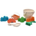 Woopie Let's Go Green WOOPIE GREEN Zestaw do Piasku w Wiaderku Zamki 8 el. BIODEGRADOWALNY ORGANICZNY MATERIAŁ