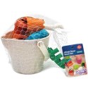 Woopie Let's Go Green WOOPIE GREEN Zestaw do Piasku w Wiaderku Zamki 8 el. BIODEGRADOWALNY ORGANICZNY MATERIAŁ