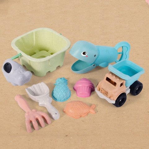 Woopie Let's Go Green WOOPIE GREEN Zestaw do Piasku w Wiaderku z Łopatką i Chwytakiem do Piasku + Wywrotka 9 el. BIODEGRADOWALNY ORGANICZNY MATERIAŁ Woopie Let's Go Green WOOPIE GREEN Zestaw do Piasku w Wiaderku z Łopatką i Chwytakiem do Piasku + Wywrotka 9 el. BIODEGRADOWALNY ORGANICZNY MATERIAŁ