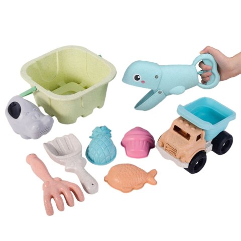 Woopie Let's Go Green WOOPIE GREEN Zestaw do Piasku w Wiaderku z Łopatką i Chwytakiem do Piasku + Wywrotka 9 el. BIODEGRADOWALNY ORGANICZNY MATERIAŁ Woopie Let's Go Green WOOPIE GREEN Zestaw do Piasku w Wiaderku z Łopatką i Chwytakiem do Piasku + Wywrotka 9 el. BIODEGRADOWALNY ORGANICZNY MATERIAŁ