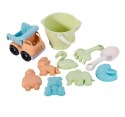 Woopie Let's Go Green WOOPIE GREEN Zestaw do Piasku w Wiaderku z Samochodem 11 el. BIODEGRADOWALNY ORGANICZNY MATERIAŁ