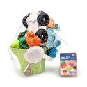 Woopie Let's Go Green WOOPIE GREEN Zestaw do Piasku w Wiaderku z Samochodem 11 el. BIODEGRADOWALNY ORGANICZNY MATERIAŁ