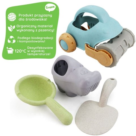 Woopie Let's Go Green WOOPIE GREEN Zestaw do Piasku z Samochodzikiem 10 el. BIODEGRADOWALNY ORGANICZNY MATERIAŁ Woopie Let's Go Green WOOPIE GREEN Zestaw do Piasku z Samochodzikiem 10 el. BIODEGRADOWALNY ORGANICZNY MATERIAŁ
